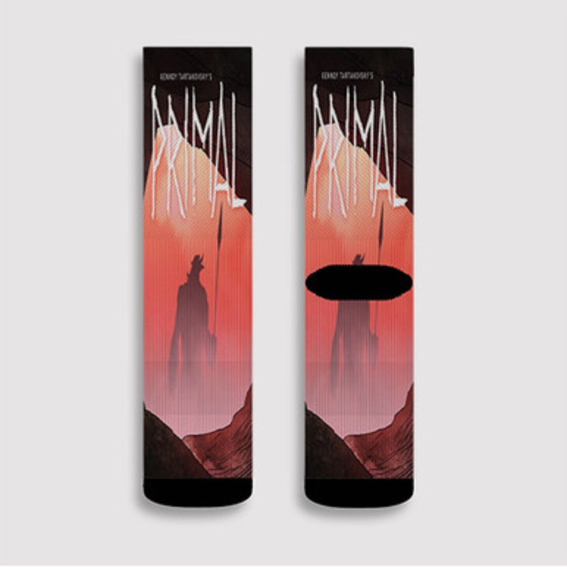 Pastele Genndy Tartakovsky s Primal Custom Socks Sublimation Awesome Printed Sports Elite Socks Polyester Cushioned Bottoms Gym Gymnastic Running Yoga School Skatebording Basketball Spandex