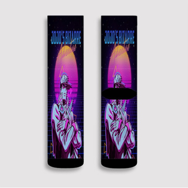 Pastele Jojo s Bizarre Adventure Custom Socks Sublimation Awesome Printed Sports Elite Socks Polyester Cushioned Bottoms Gym Gymnastic Running Yoga School Skatebording Basketball Spandex