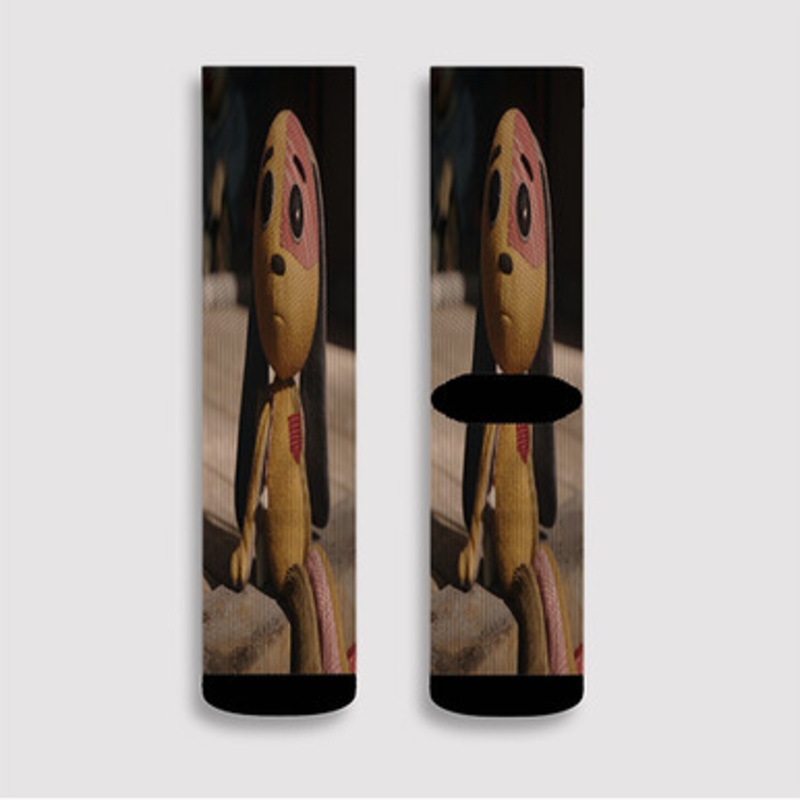 Pastele Lost Ollie Custom Socks Sublimation Awesome Printed Sports Elite Socks Polyester Cushioned Bottoms Gym Gymnastic Running Yoga School Skatebording Basketball Spandex