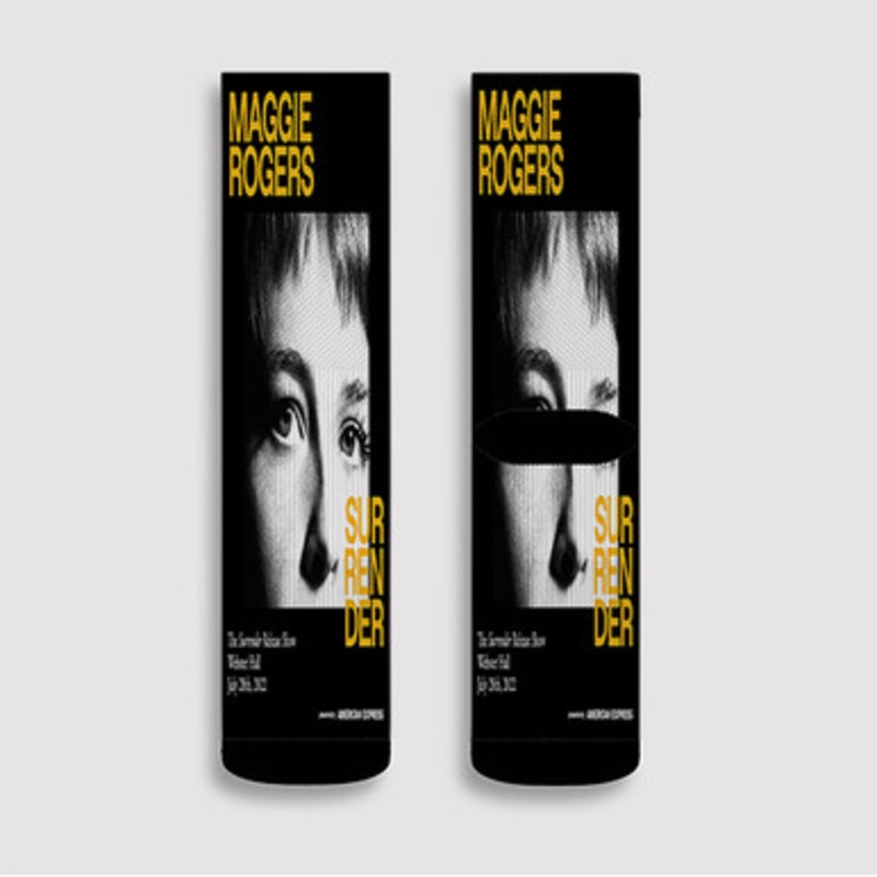 Pastele Maggie Rogers Surrender Custom Socks Sublimation Awesome Printed Sports Elite Socks Polyester Cushioned Bottoms Gym Gymnastic Running Yoga School Skatebording Basketball Spandex