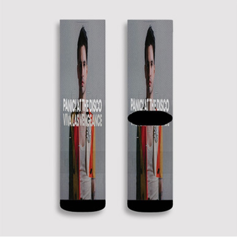 Pastele Panic At the Disco Viva Las Vengeance Custom Socks Sublimation Awesome Printed Sports Elite Socks Polyester Cushioned Bottoms Gym Gymnastic Running Yoga School Skatebording Basketball Spandex