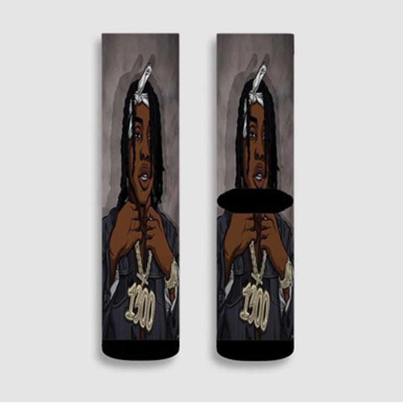 Pastele Polo G Poster Custom Socks Sublimation Awesome Printed Sports Elite Socks Polyester Cushioned Bottoms Gym Gymnastic Running Yoga School Skatebording Basketball Spandex