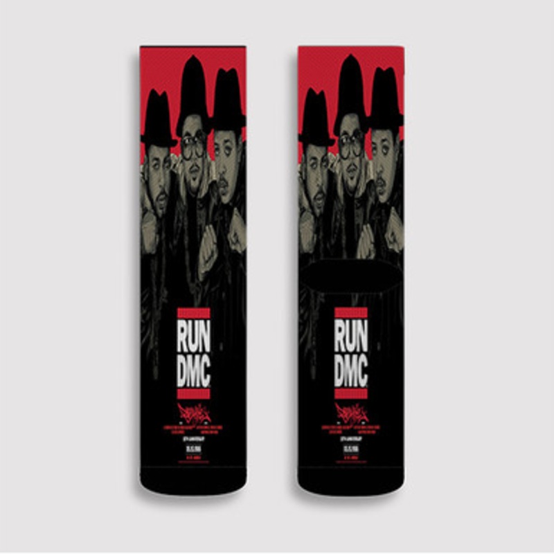 Pastele Run DMC 35th Anniversary Custom Socks Sublimation Awesome Printed Sports Elite Socks Polyester Cushioned Bottoms Gym Gymnastic Running Yoga School Skatebording Basketball Spandex