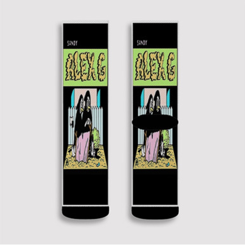 Pastele Sandy Alex G Poster Custom Socks Sublimation Awesome Printed Sports Elite Socks Polyester Cushioned Bottoms Gym Gymnastic Running Yoga School Skatebording Basketball Spandex