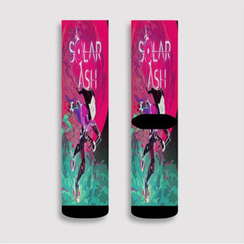 Pastele Solar Ash Custom Socks Sublimation Awesome Printed Sports Elite Socks Polyester Cushioned Bottoms Gym Gymnastic Running Yoga School Skatebording Basketball Spandex