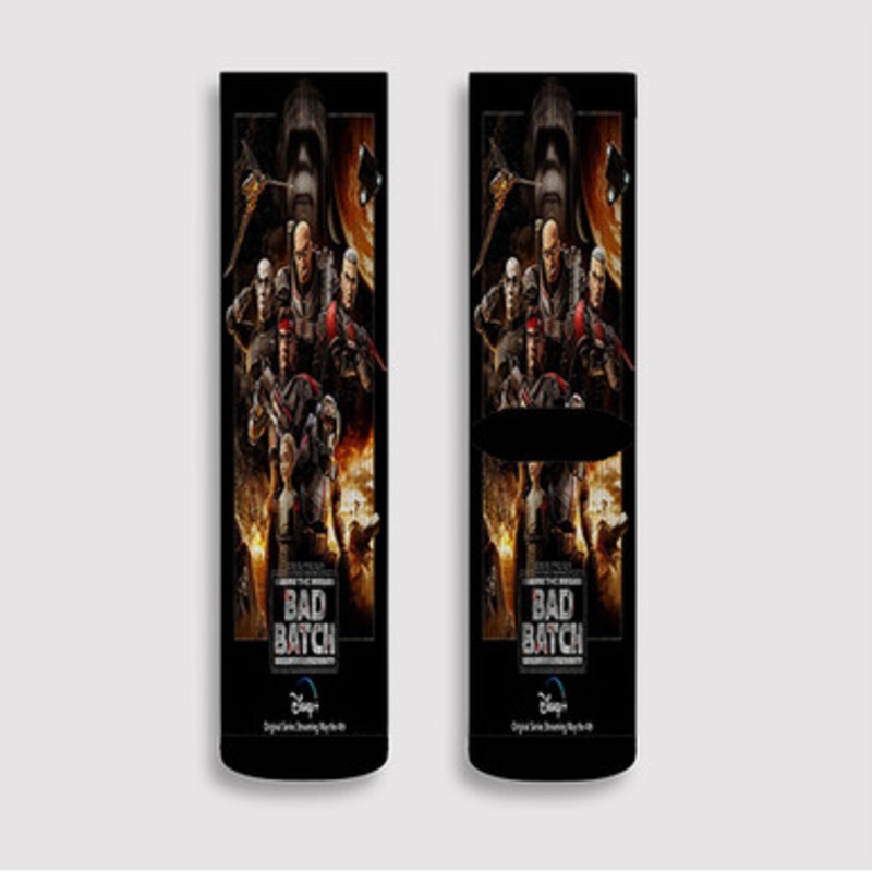 Pastele Star Wars The Bad Batch Custom Socks Sublimation Awesome Printed Sports Elite Socks Polyester Cushioned Bottoms Gym Gymnastic Running Yoga School Skatebording Basketball Spandex