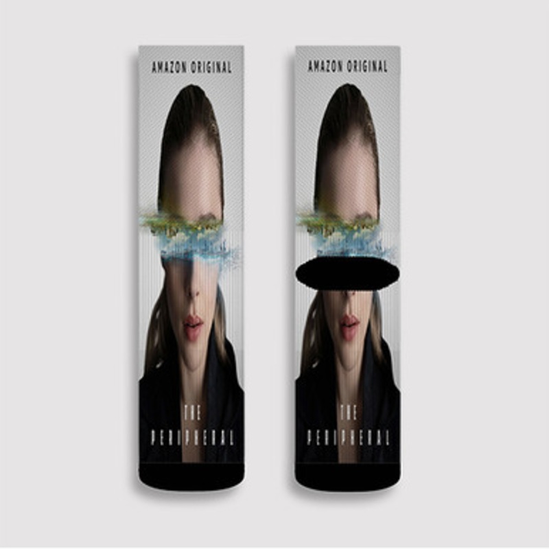 Pastele The Peripheral Custom Socks Sublimation Awesome Printed Sports Elite Socks Polyester Cushioned Bottoms Gym Gymnastic Running Yoga School Skatebording Basketball Spandex