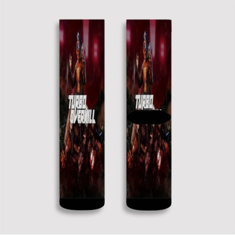 Pastele Turbo Overkill Custom Socks Sublimation Awesome Printed Sports Elite Socks Polyester Cushioned Bottoms Gym Gymnastic Running Yoga School Skatebording Basketball Spandex