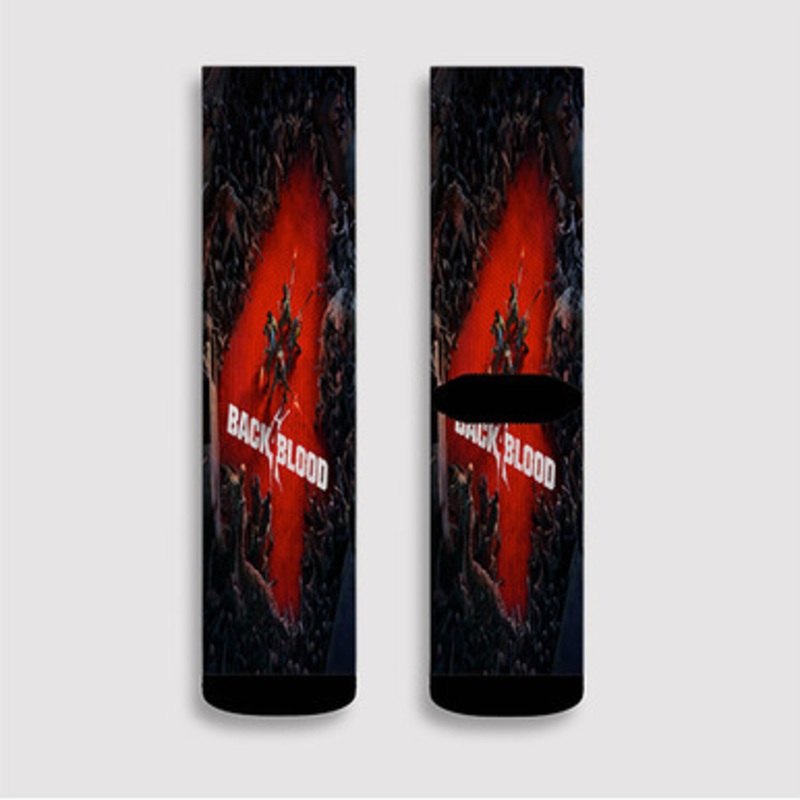 Pastele Back 4 Blood Custom Socks Sublimation Awesome Printed Sports Elite Socks Polyester Cushioned Bottoms Gym Gymnastic Running Yoga School Skatebording Basketball Spandex