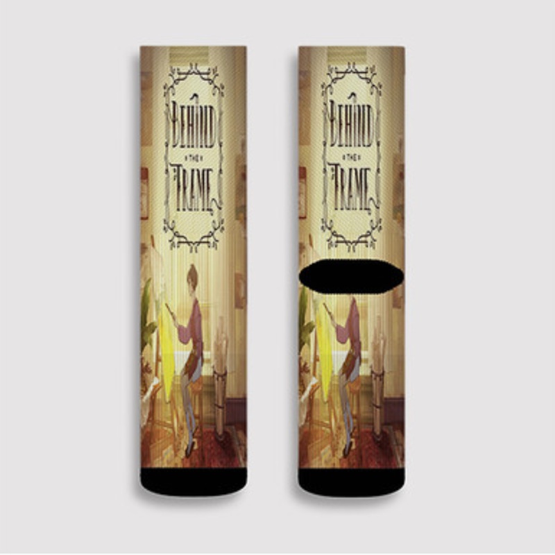 Pastele Behind the Frame The Finest Scene Custom Socks Sublimation Awesome Printed Sports Elite Socks Polyester Cushioned Bottoms Gym Gymnastic Running Yoga School Skatebording Basketball Spandex