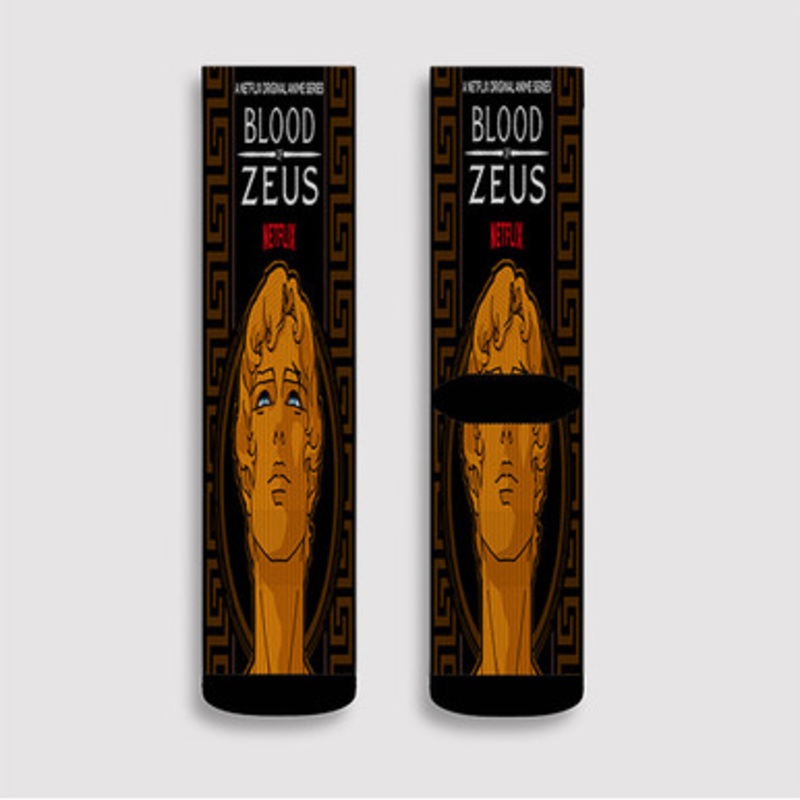 Pastele Blood of Zeus Custom Socks Sublimation Awesome Printed Sports Elite Socks Polyester Cushioned Bottoms Gym Gymnastic Running Yoga School Skatebording Basketball Spandex