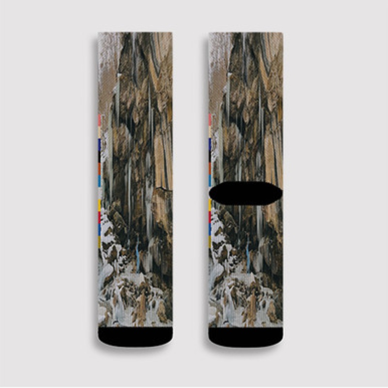 Pastele Dawn Richard and Spencer Zahn Pigments Custom Socks Sublimation Awesome Printed Sports Elite Socks Polyester Cushioned Bottoms Gym Gymnastic Running Yoga School Skatebording Basketball Spandex