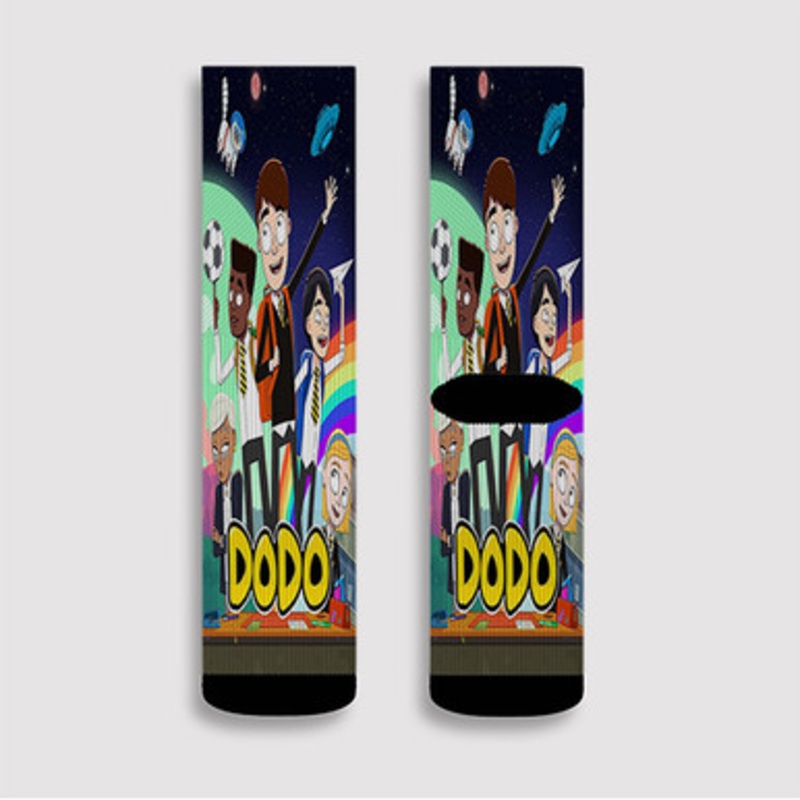 Pastele Dodo Custom Socks Sublimation Awesome Printed Sports Elite Socks Polyester Cushioned Bottoms Gym Gymnastic Running Yoga School Skatebording Basketball Spandex