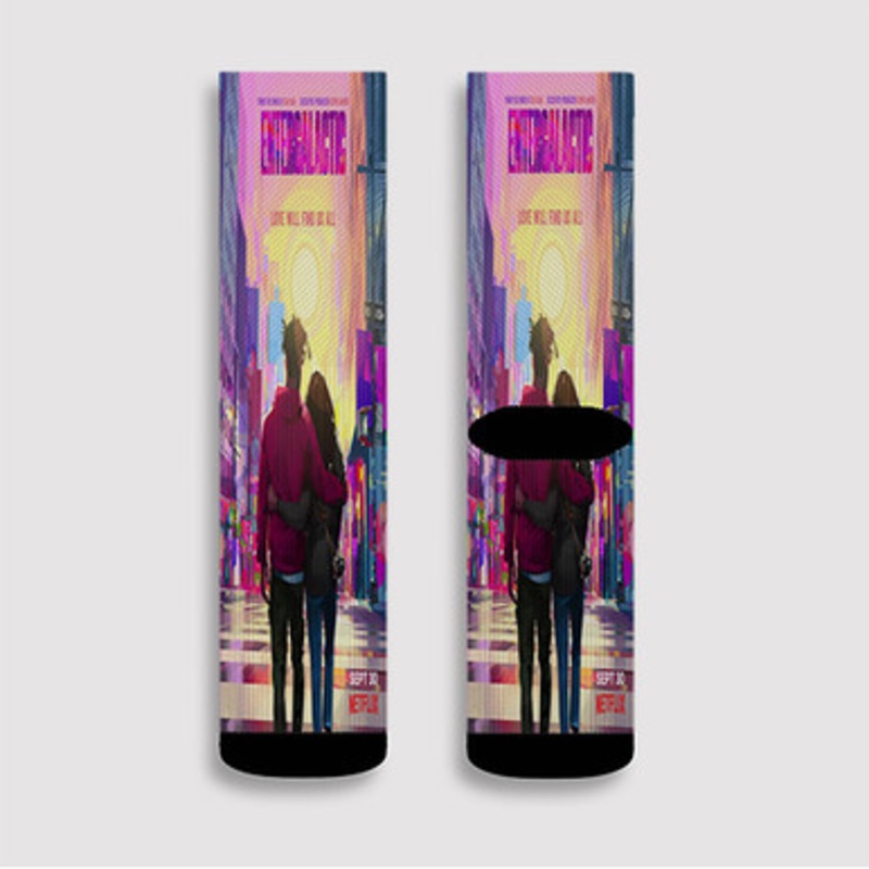 Pastele Entergalactic Custom Socks Sublimation Awesome Printed Sports Elite Socks Polyester Cushioned Bottoms Gym Gymnastic Running Yoga School Skatebording Basketball Spandex