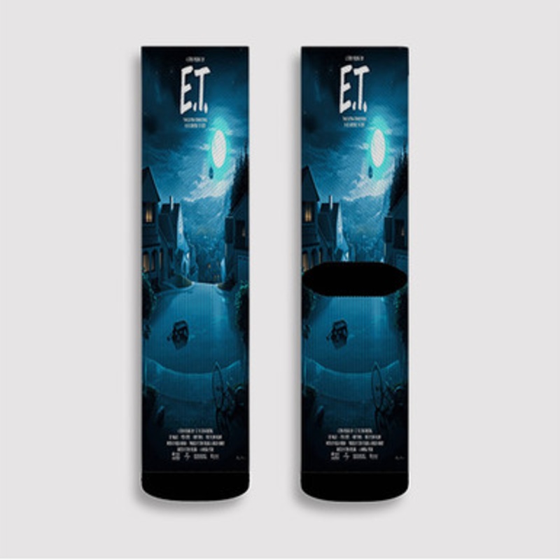 Pastele ET The Extra Terrestrial Custom Socks Sublimation Awesome Printed Sports Elite Socks Polyester Cushioned Bottoms Gym Gymnastic Running Yoga School Skatebording Basketball Spandex