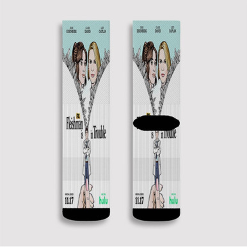 Pastele Fleishman Is in Trouble Custom Socks Sublimation Awesome Printed Sports Elite Socks Polyester Cushioned Bottoms Gym Gymnastic Running Yoga School Skatebording Basketball Spandex
