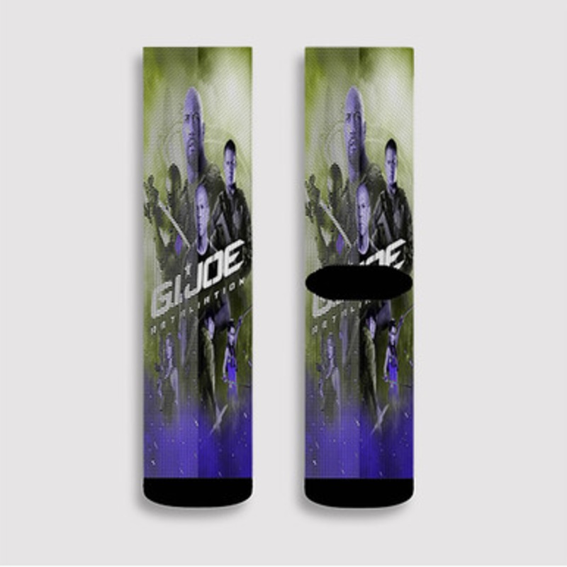 Pastele G I Joe Retaliation Custom Socks Sublimation Awesome Printed Sports Elite Socks Polyester Cushioned Bottoms Gym Gymnastic Running Yoga School Skatebording Basketball Spandex
