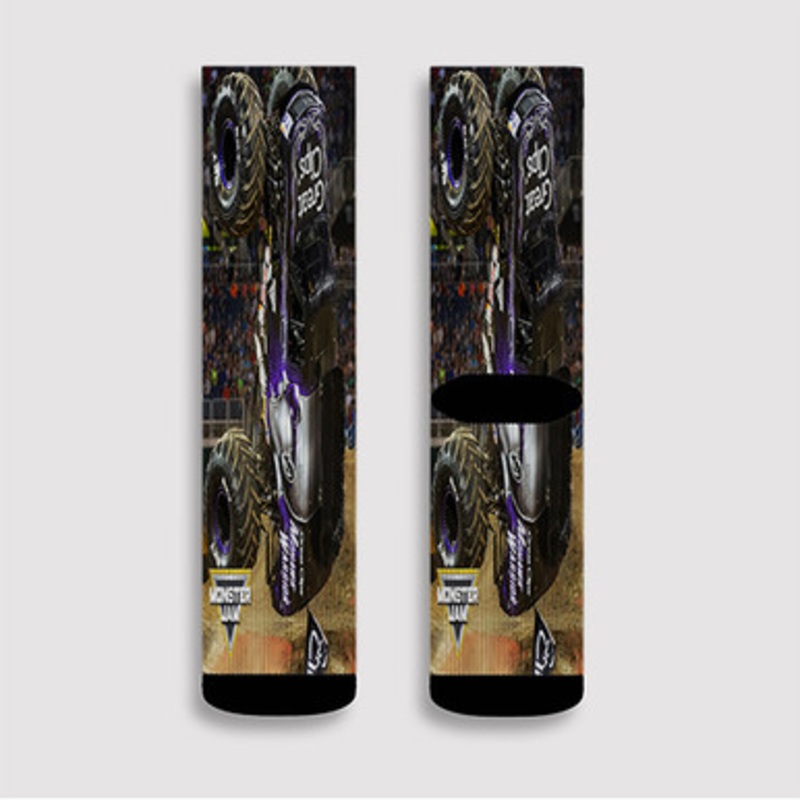 Pastele Great Clips Mohawk Warrior Monster Truck Custom Socks Sublimation Awesome Printed Sports Elite Socks Polyester Cushioned Bottoms Gym Gymnastic Running Yoga School Skatebording Basketball Spandex