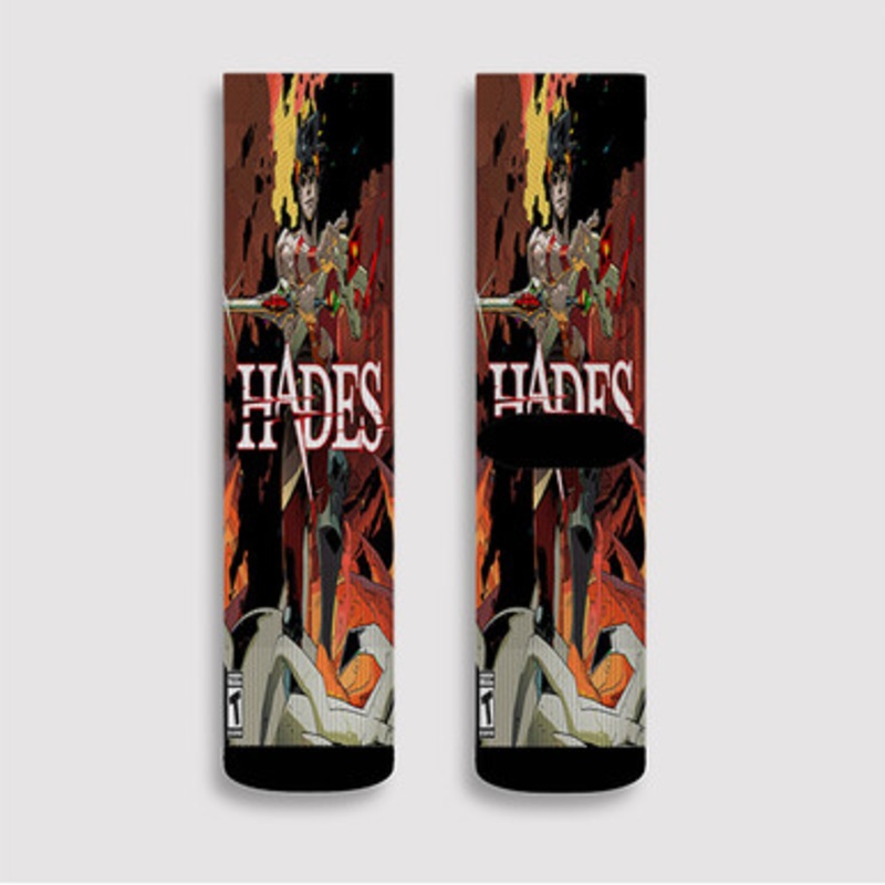 Pastele Hades Custom Socks Sublimation Awesome Printed Sports Elite Socks Polyester Cushioned Bottoms Gym Gymnastic Running Yoga School Skatebording Basketball Spandex