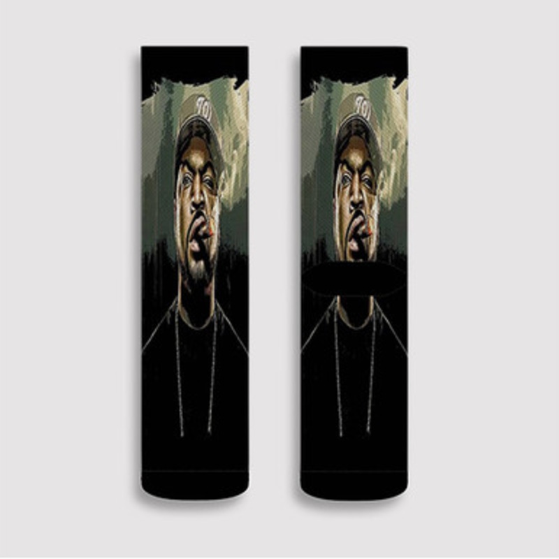 Pastele Ice Cube Custom Socks Sublimation Awesome Printed Sports Elite Socks Polyester Cushioned Bottoms Gym Gymnastic Running Yoga School Skatebording Basketball Spandex