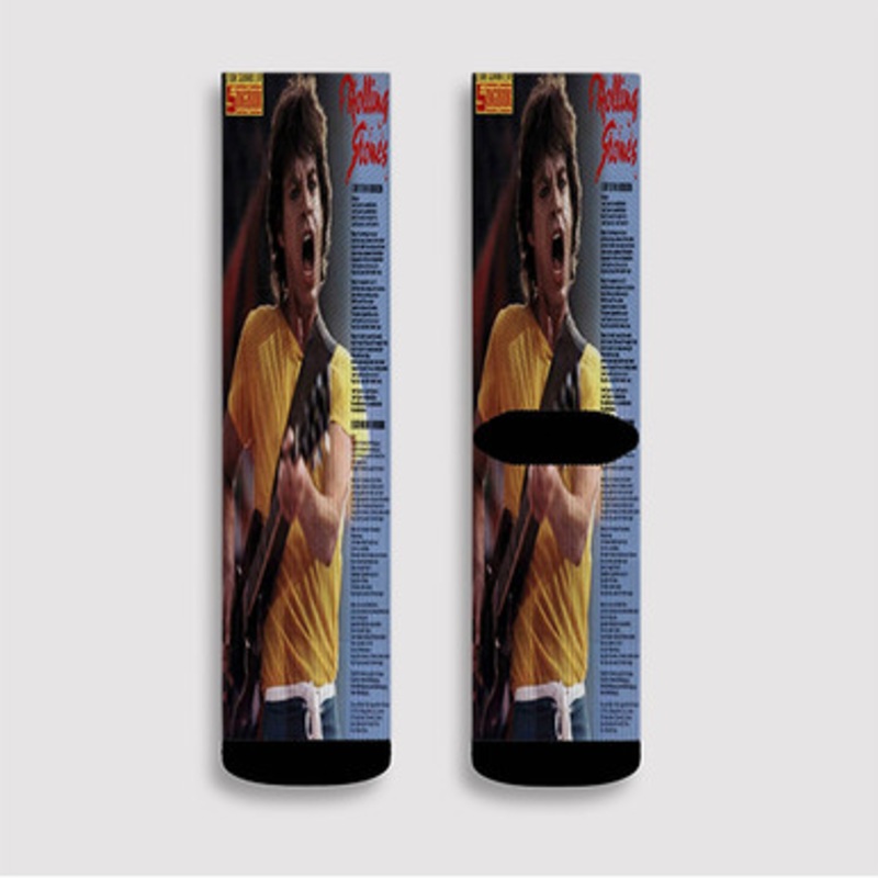Pastele Mick Jagger 1985 Custom Socks Sublimation Awesome Printed Sports Elite Socks Polyester Cushioned Bottoms Gym Gymnastic Running Yoga School Skatebording Basketball Spandex