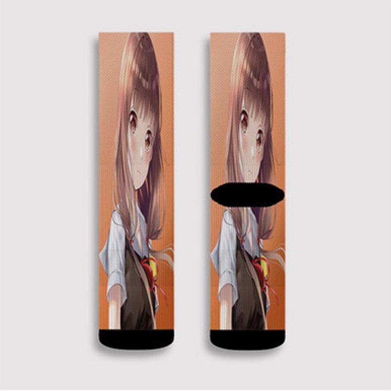 Pastele Miko Iino Kaguya sama Custom Socks Sublimation Awesome Printed Sports Elite Socks Polyester Cushioned Bottoms Gym Gymnastic Running Yoga School Skatebording Basketball Spandex