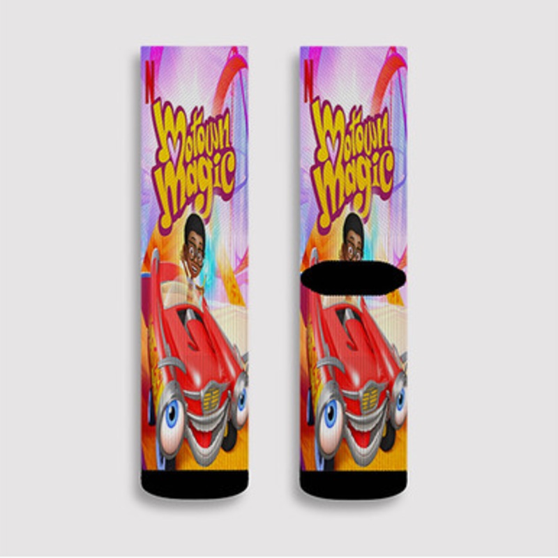 Pastele Motown Magic Custom Socks Sublimation Awesome Printed Sports Elite Socks Polyester Cushioned Bottoms Gym Gymnastic Running Yoga School Skatebording Basketball Spandex