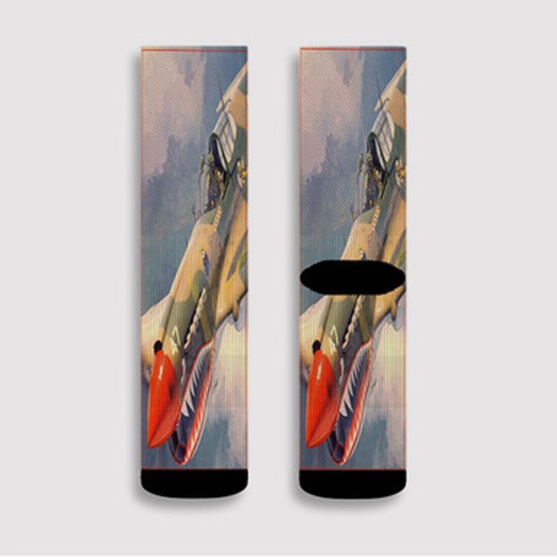 Pastele P40 Vintage Custom Socks Sublimation Awesome Printed Sports Elite Socks Polyester Cushioned Bottoms Gym Gymnastic Running Yoga School Skatebording Basketball Spandex