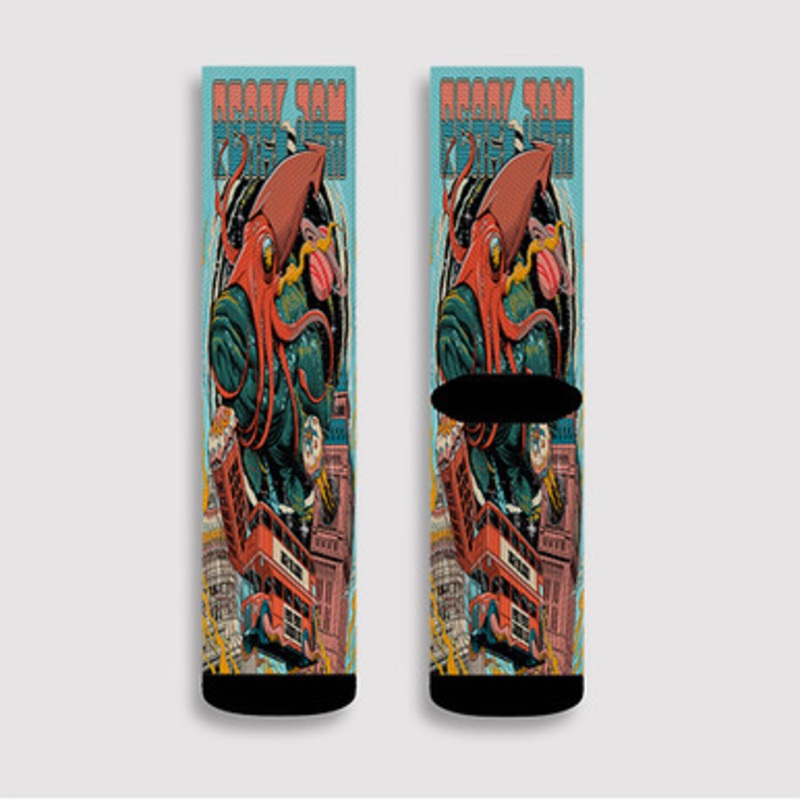 Pastele Pearl Jam UK jpeg Custom Socks Sublimation Awesome Printed Sports Elite Socks Polyester Cushioned Bottoms Gym Gymnastic Running Yoga School Skatebording Basketball Spandex