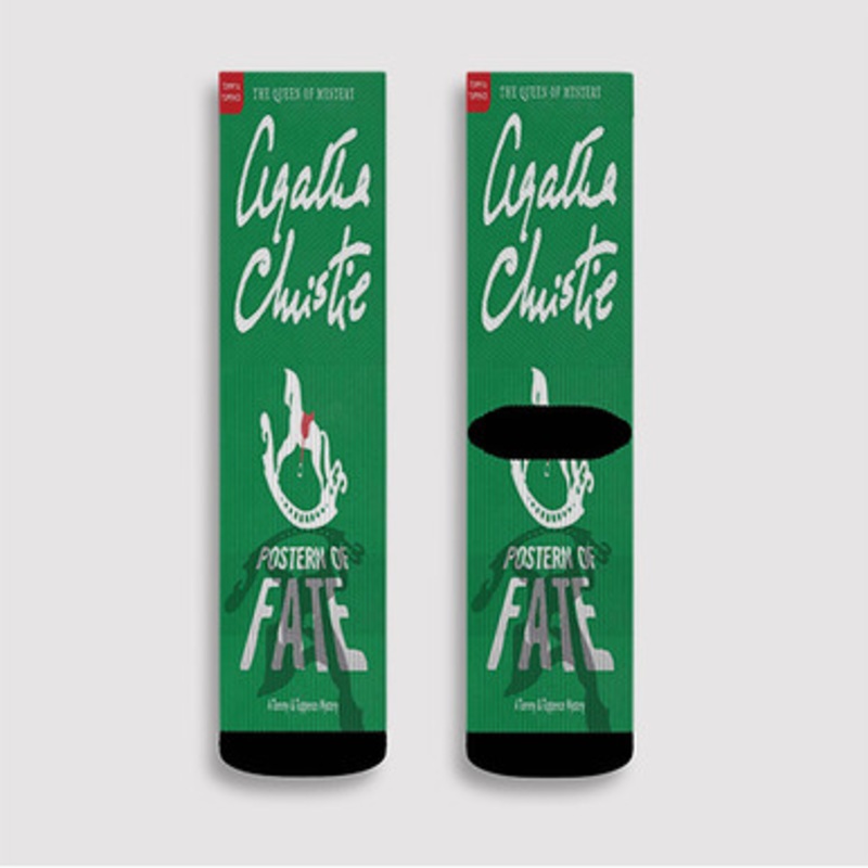 Pastele Postern Of Fate Agatha Christie Custom Socks Sublimation Awesome Printed Sports Elite Socks Polyester Cushioned Bottoms Gym Gymnastic Running Yoga School Skatebording Basketball Spandex