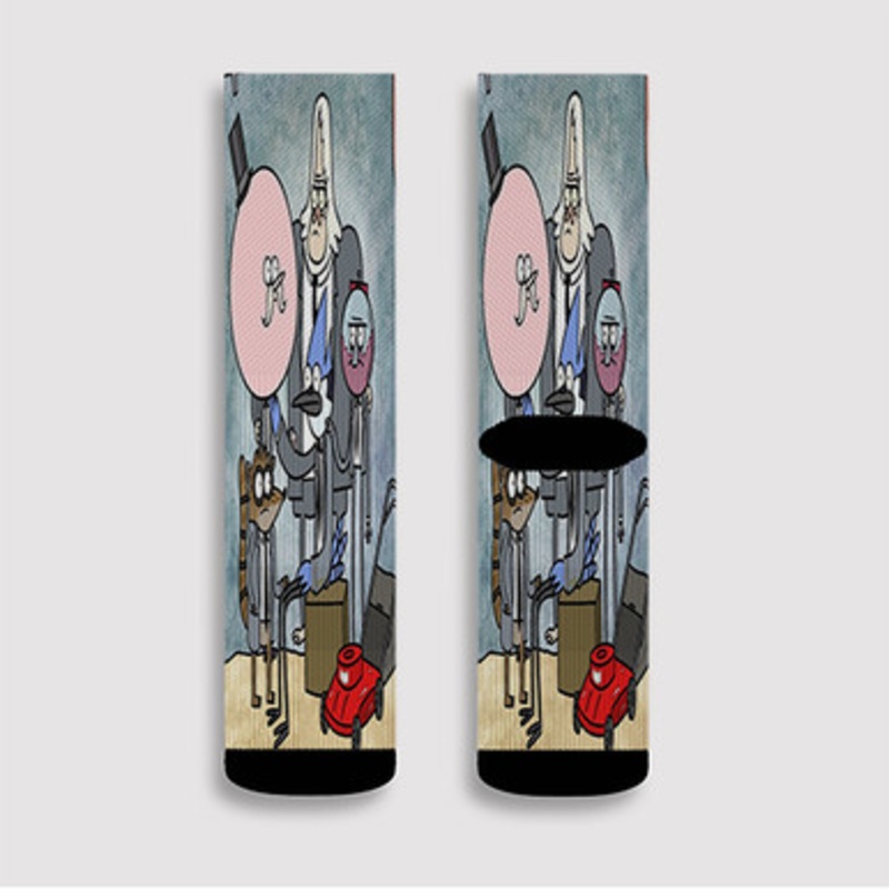 Pastele Regular Show 2022 Custom Socks Sublimation Awesome Printed Sports Elite Socks Polyester Cushioned Bottoms Gym Gymnastic Running Yoga School Skatebording Basketball Spandex
