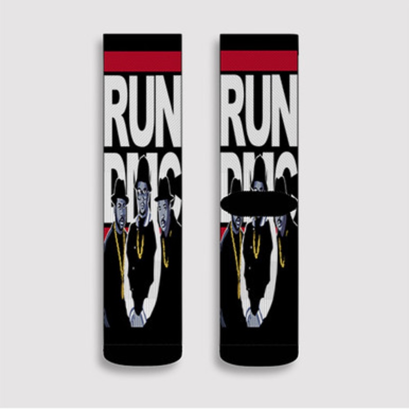 Pastele Run DMC Custom Socks Sublimation Awesome Printed Sports Elite Socks Polyester Cushioned Bottoms Gym Gymnastic Running Yoga School Skatebording Basketball Spandex