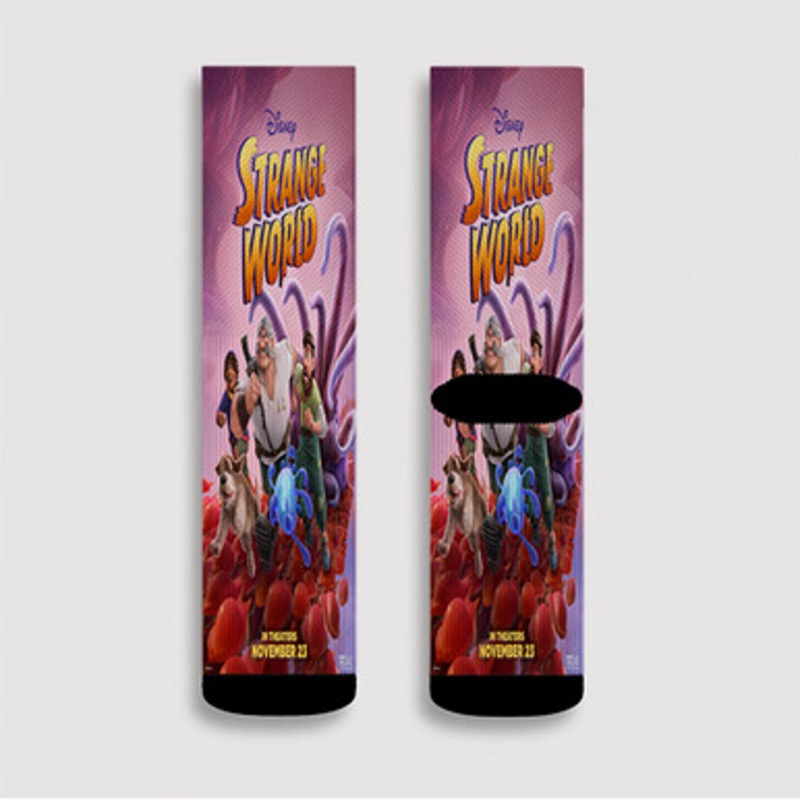 Pastele Strange World Custom Socks Sublimation Awesome Printed Sports Elite Socks Polyester Cushioned Bottoms Gym Gymnastic Running Yoga School Skatebording Basketball Spandex