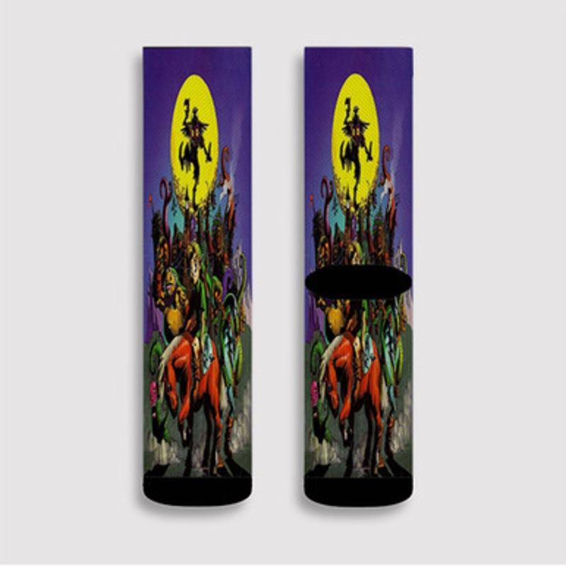 Pastele The Legend of Zelda Majoras Mask Custom Socks Sublimation Awesome Printed Sports Elite Socks Polyester Cushioned Bottoms Gym Gymnastic Running Yoga School Skatebording Basketball Spandex