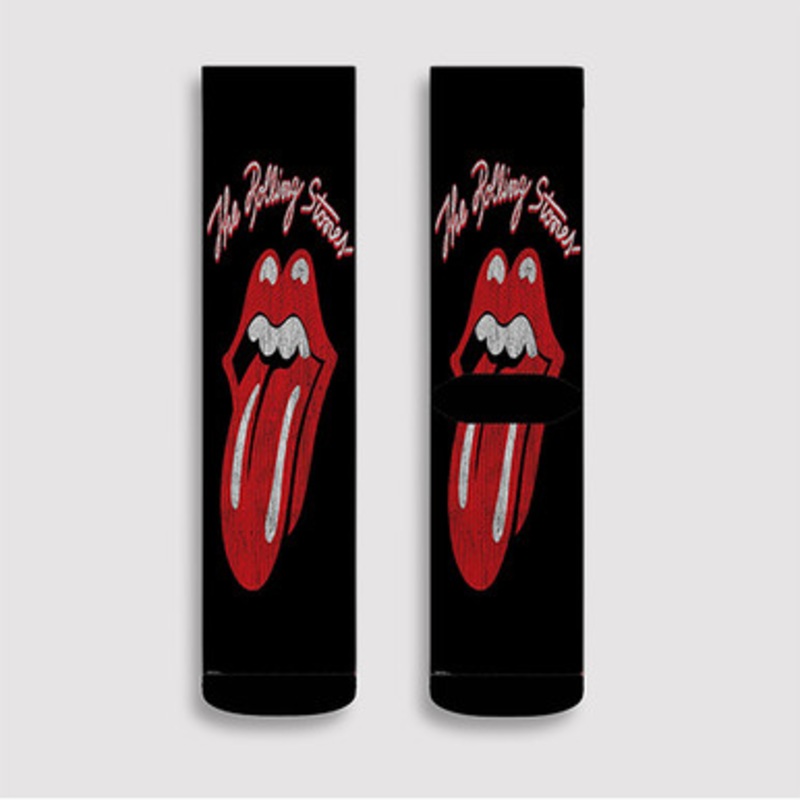 Pastele The Rolling Stones Classic Logo Custom Socks Sublimation Awesome Printed Sports Elite Socks Polyester Cushioned Bottoms Gym Gymnastic Running Yoga School Skatebording Basketball Spandex