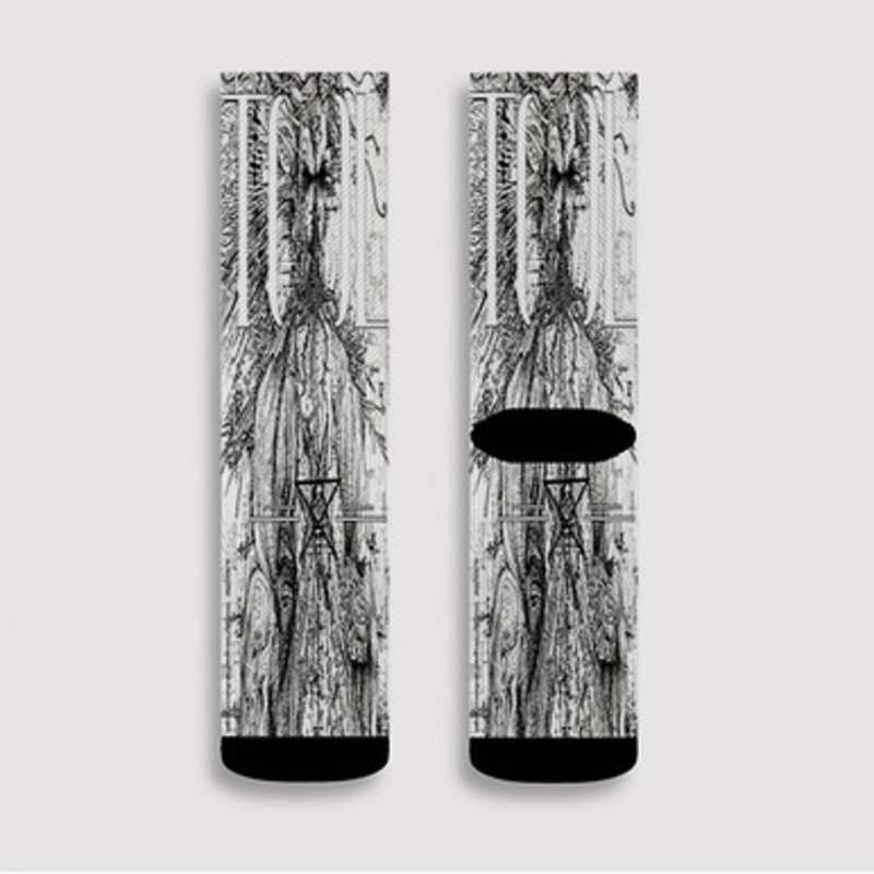 Pastele Tool Band Art Custom Socks Sublimation Awesome Printed Sports Elite Socks Polyester Cushioned Bottoms Gym Gymnastic Running Yoga School Skatebording Basketball Spandex