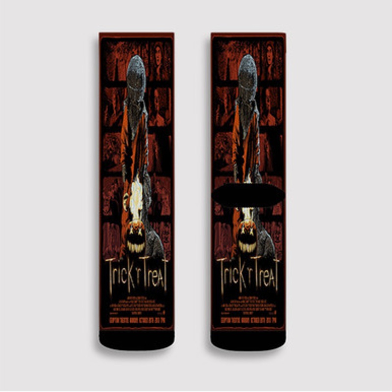 Pastele Trick R Treat Custom Socks Sublimation Awesome Printed Sports Elite Socks Polyester Cushioned Bottoms Gym Gymnastic Running Yoga School Skatebording Basketball Spandex
