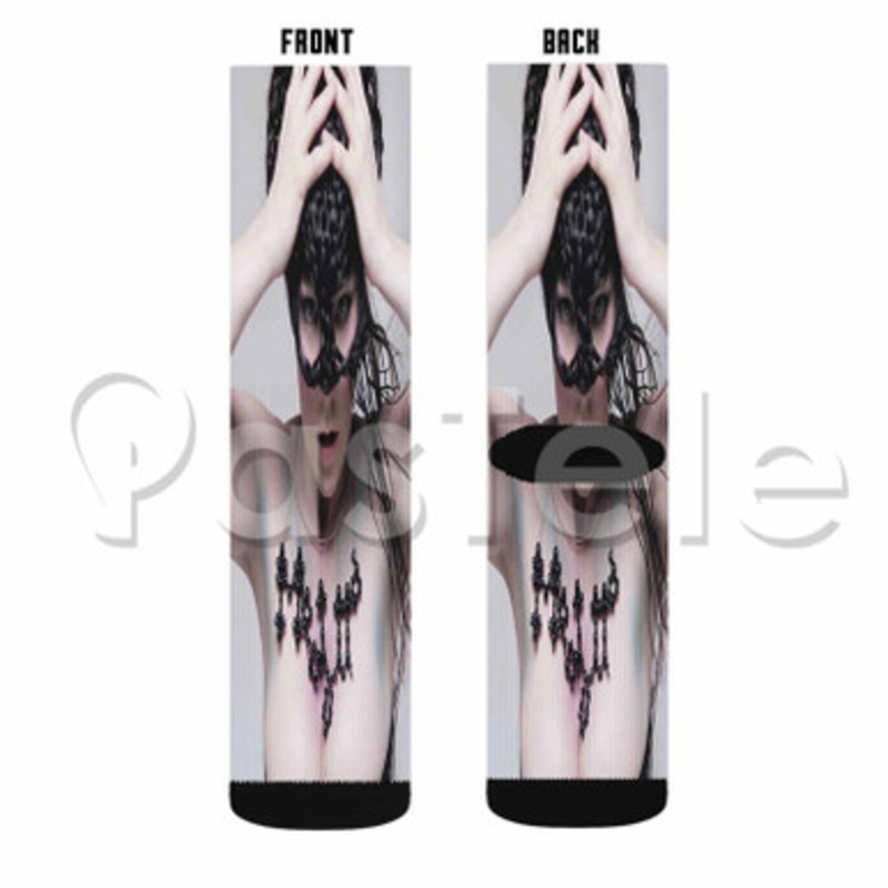 Bjork Medulla Custom Sublimation Personalized Printed Socks Polyester Acrylic Nylon Spandex