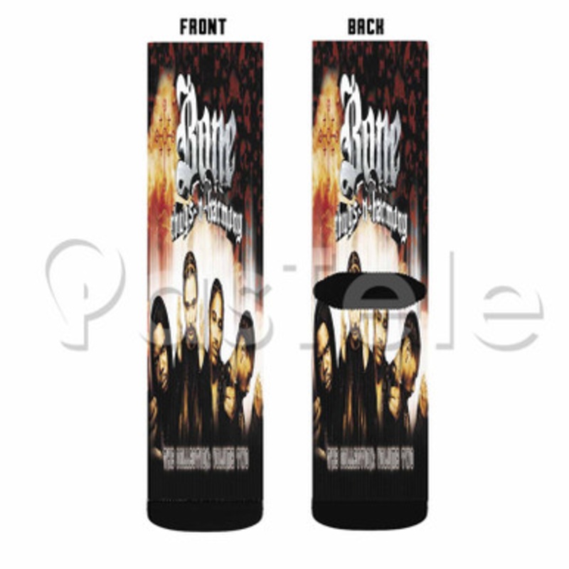 Bone Thugs N Harmony Custom Sublimation Personalized Printed Socks Polyester Acrylic Nylon Spandex