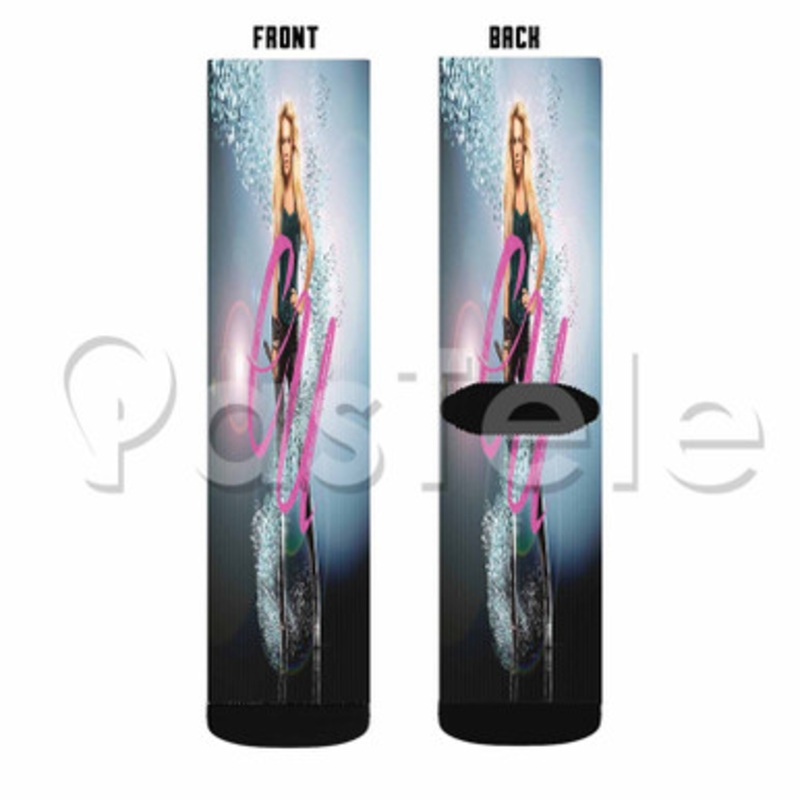 carrie underwood Custom Sublimation Personalized Printed Socks Polyester Acrylic Nylon Spandex