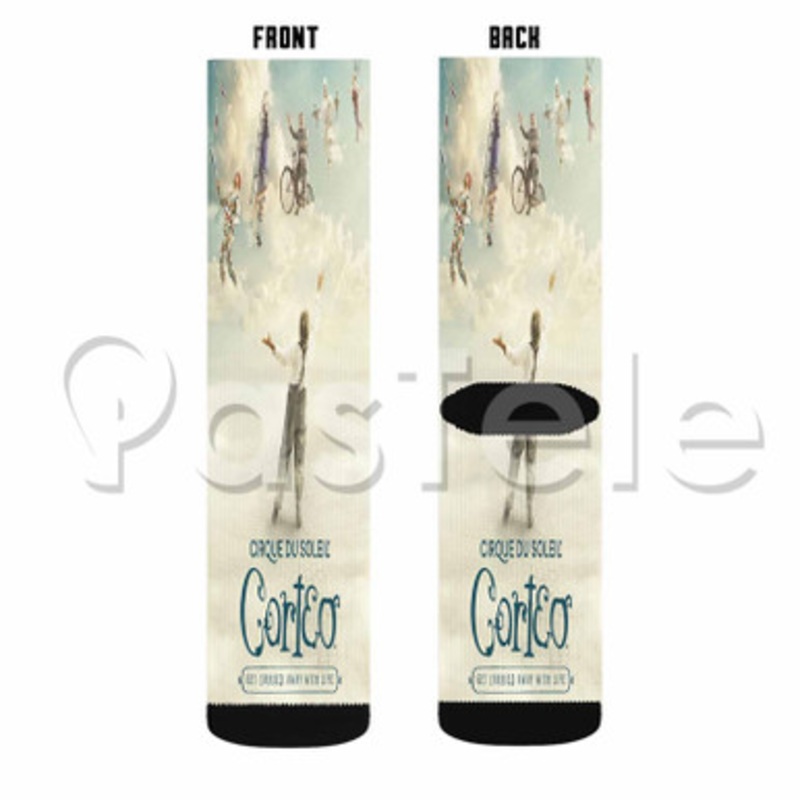 Cirque du Soleil Corteo 2 Custom Sublimation Personalized Printed Socks Polyester Acrylic Nylon Spandex