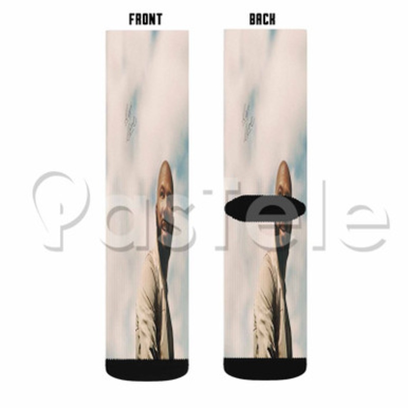 Common Let love Custom Sublimation Personalized Printed Socks Polyester Acrylic Nylon Spandex