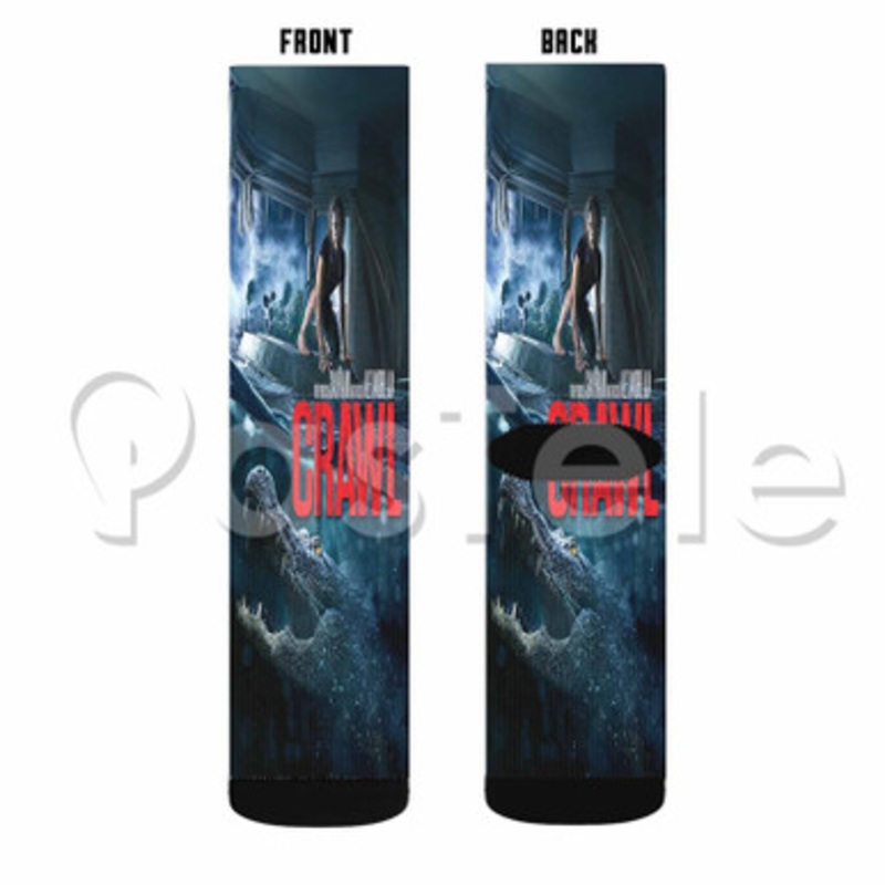 Crawl Custom Sublimation Personalized Printed Socks Polyester Acrylic Nylon Spandex