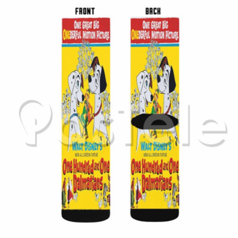 Disney 101 Dalmatians Custom Sublimation Personalized Printed Socks Polyester Acrylic Nylon Spandex