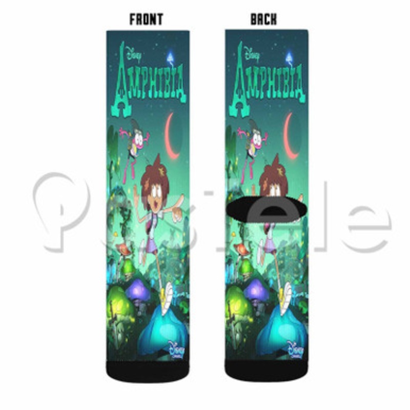 Disney Amphibia Custom Sublimation Personalized Printed Socks Polyester Acrylic Nylon Spandex