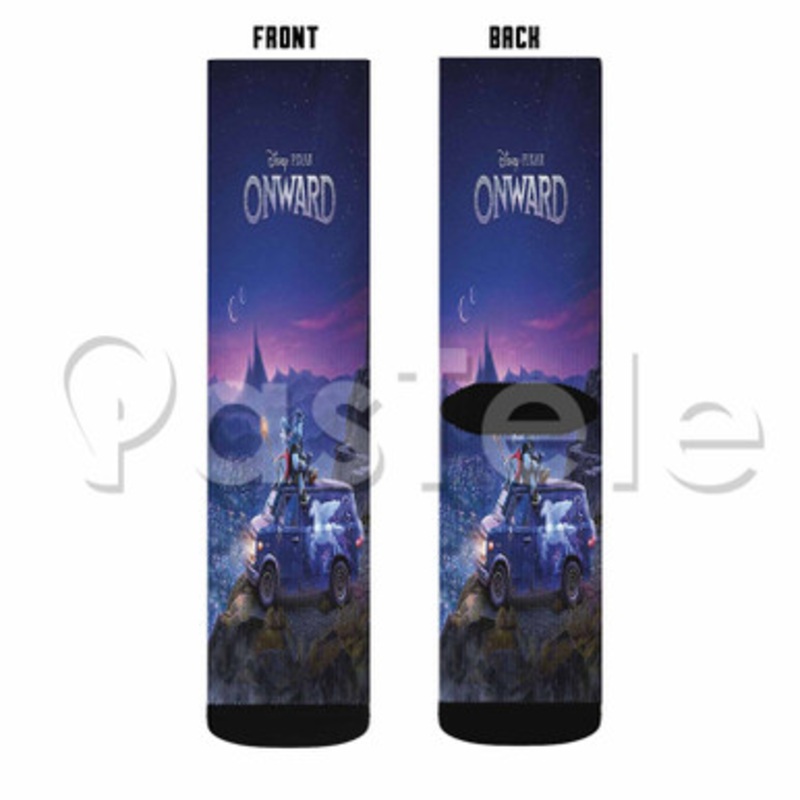 Disney Pixar Onward Custom Sublimation Personalized Printed Socks Polyester Acrylic Nylon Spandex