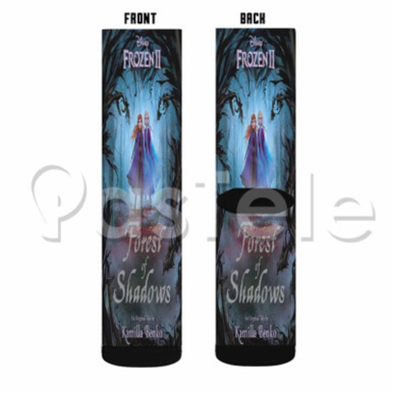 Frozen 2 Forest of Shadows Custom Sublimation Personalized Printed Socks Polyester Acrylic Nylon Spandex