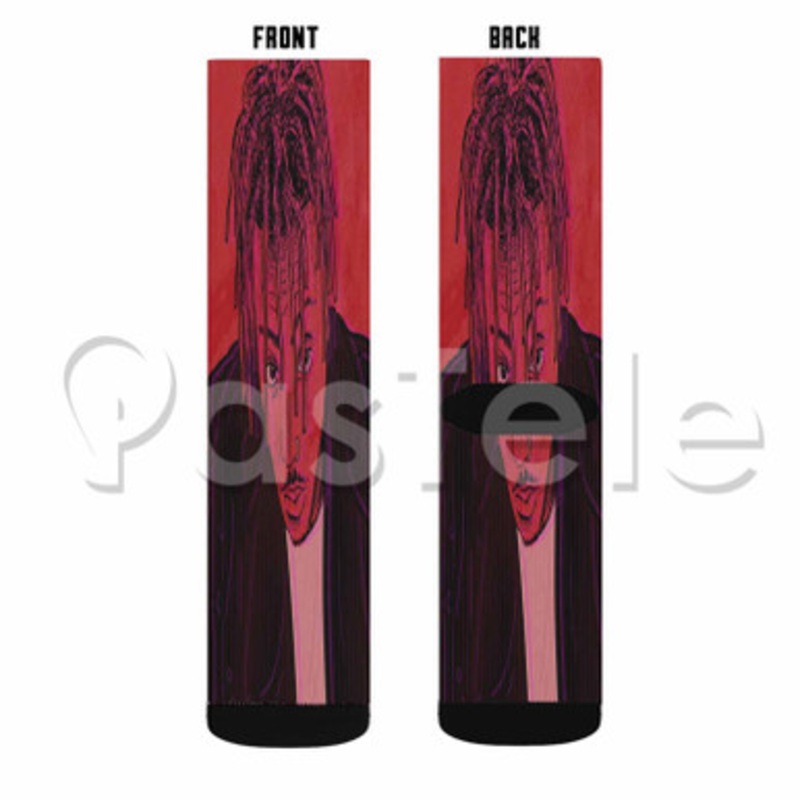 Juice Wrld Custom Sublimation Personalized Printed Socks Polyester Acrylic Nylon Spandex