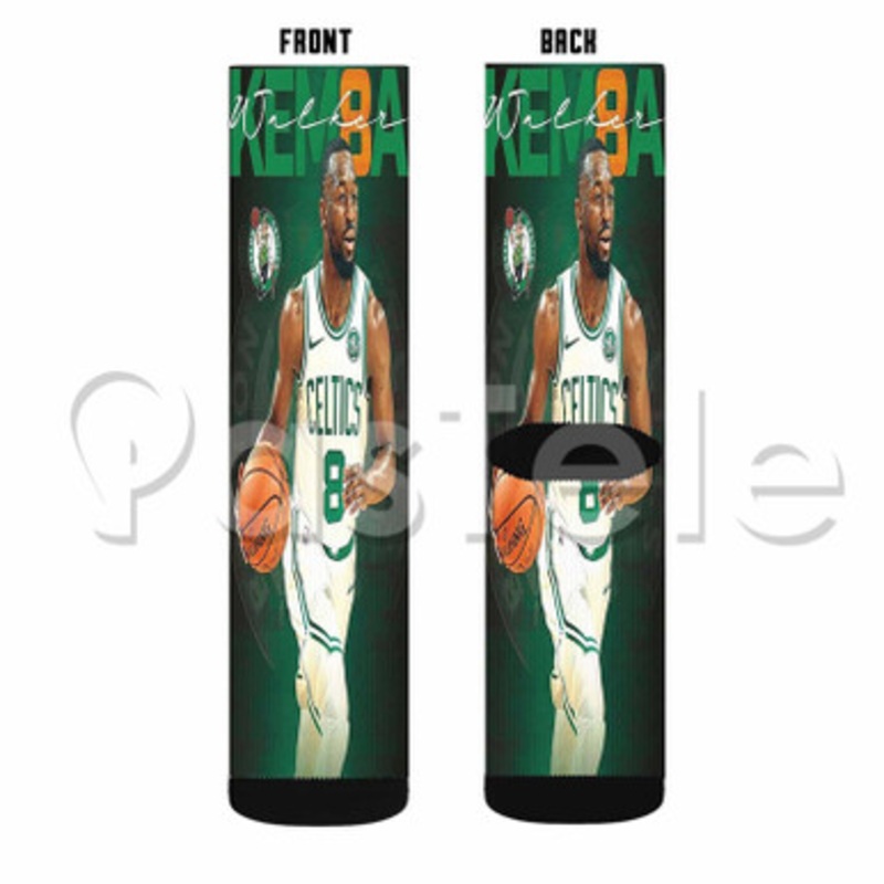 Kemba Walker Boston Celtics NBA Custom Sublimation Personalized Printed Socks Polyester Acrylic Nylon Spandex