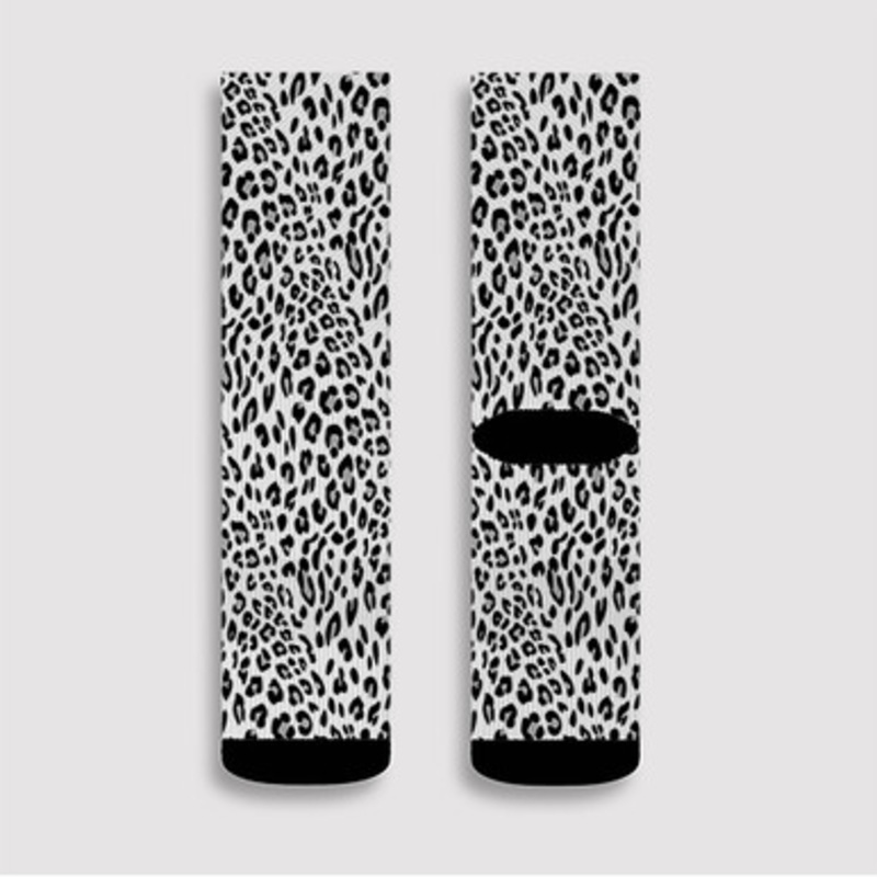 Pastele Cheetah Skin Custom Socks Sublimation Awesome Printed Sports Elite Socks Polyester Cushioned Bottoms Gym Gymnastic Running Yoga School Skatebording Basketball Spandex